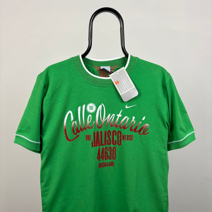 00s Nike Mexico Football T-Shirt Green Medium