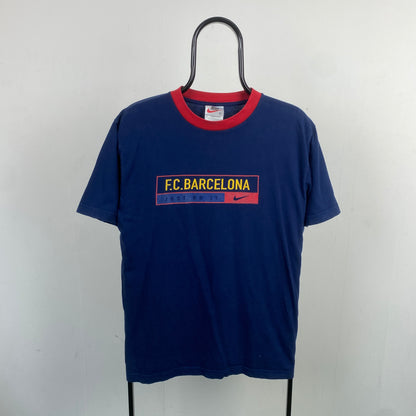 90s Nike Barcelona T-Shirt Blue Small