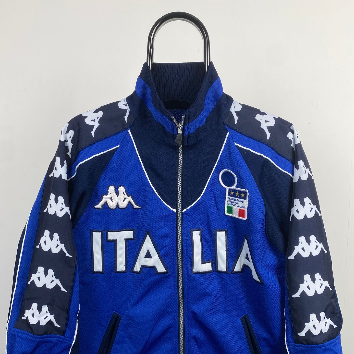 Retro Kappa Italy Track Jacket Blue Medium