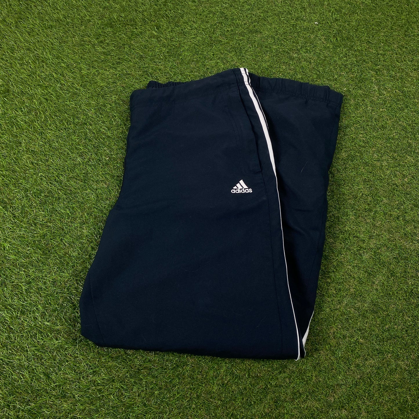 00s Adidas Piping Joggers Blue Medium