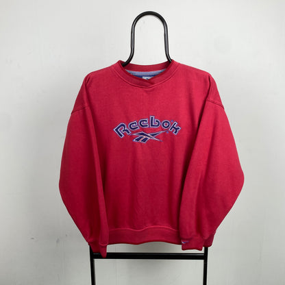 Retro Reebok Sweatshirt Red Medium