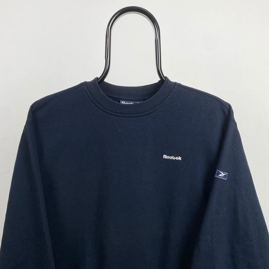 Retro Reebok Sweatshirt Blue Large