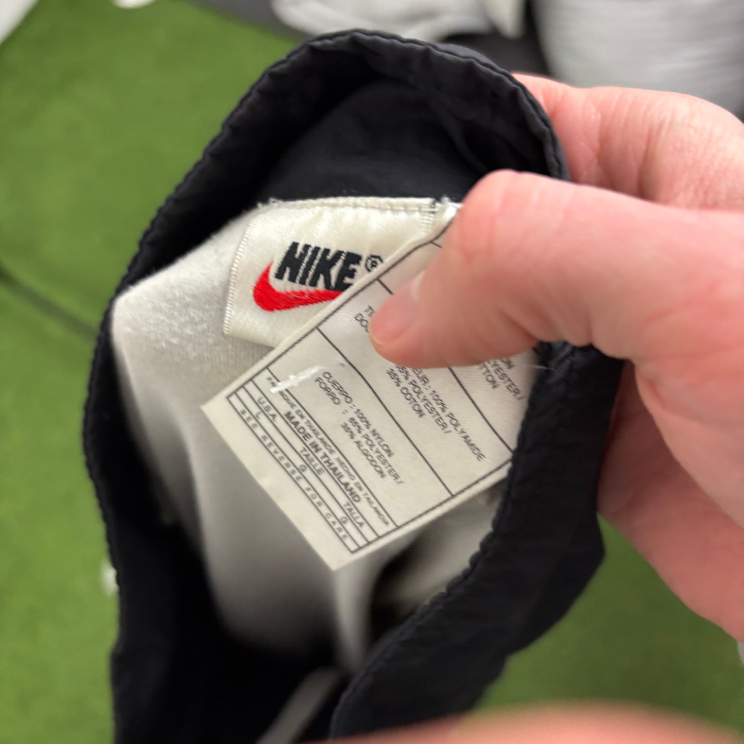 90s Nike Windbreaker Jacket Black Large