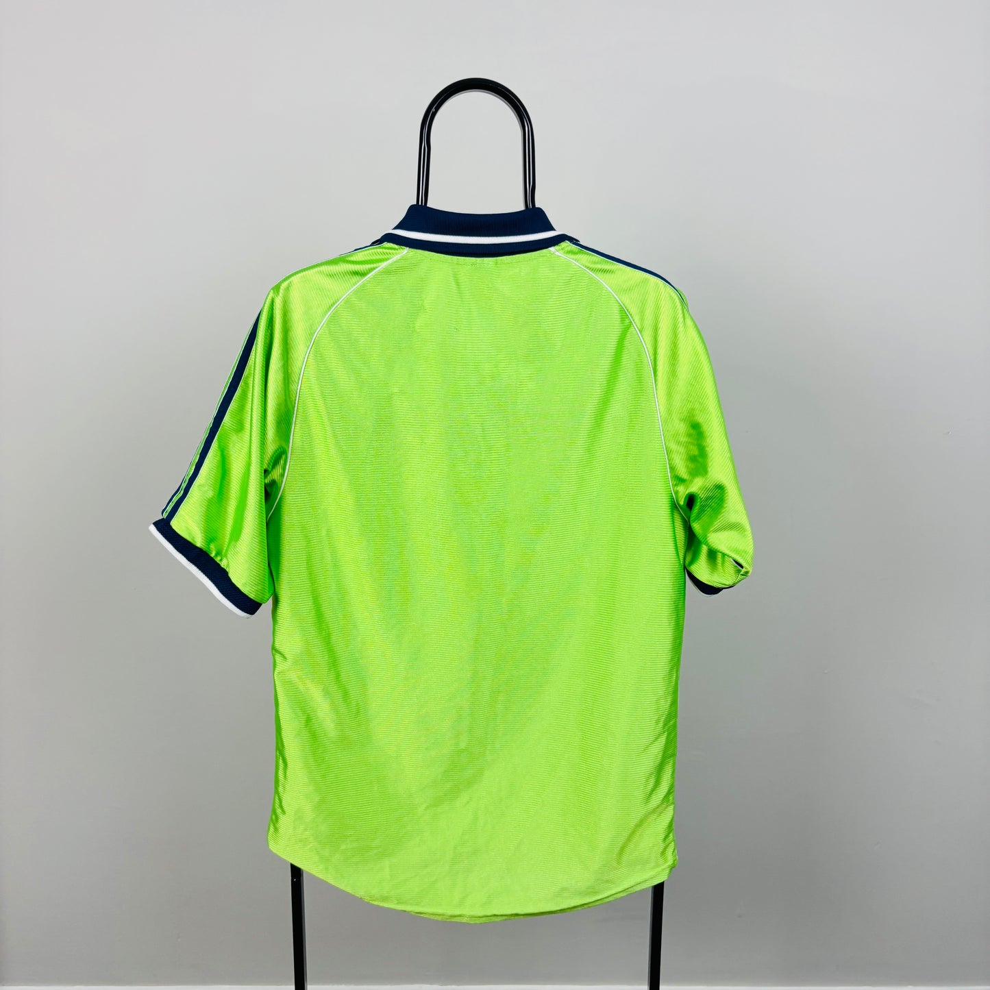 90s Adidas Fulham Football Shirt T-Shirt Green Small