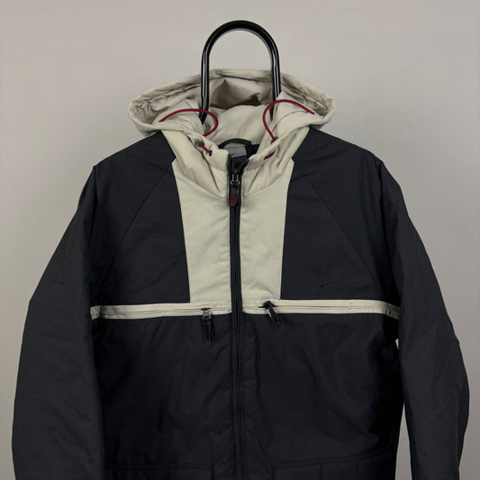 00s Nike Puffer Coat Jacket Grey Small