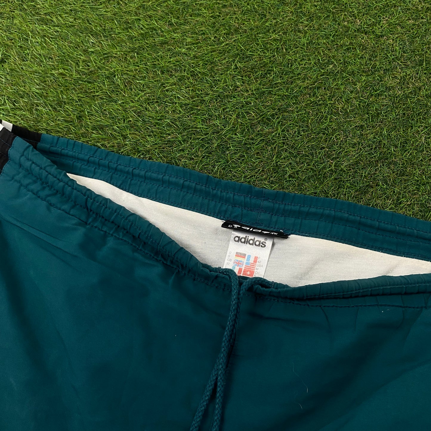 90s Adidas Football Shorts Green Large
