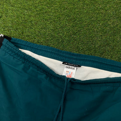90s Adidas Football Shorts Green Large