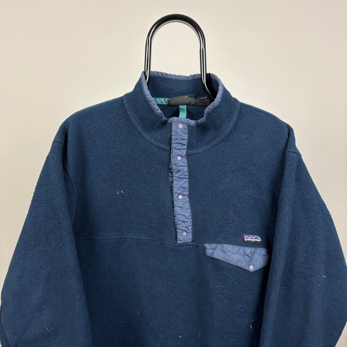 90s Patagonia Synchilla Fleece Sweatshirt Blue XL