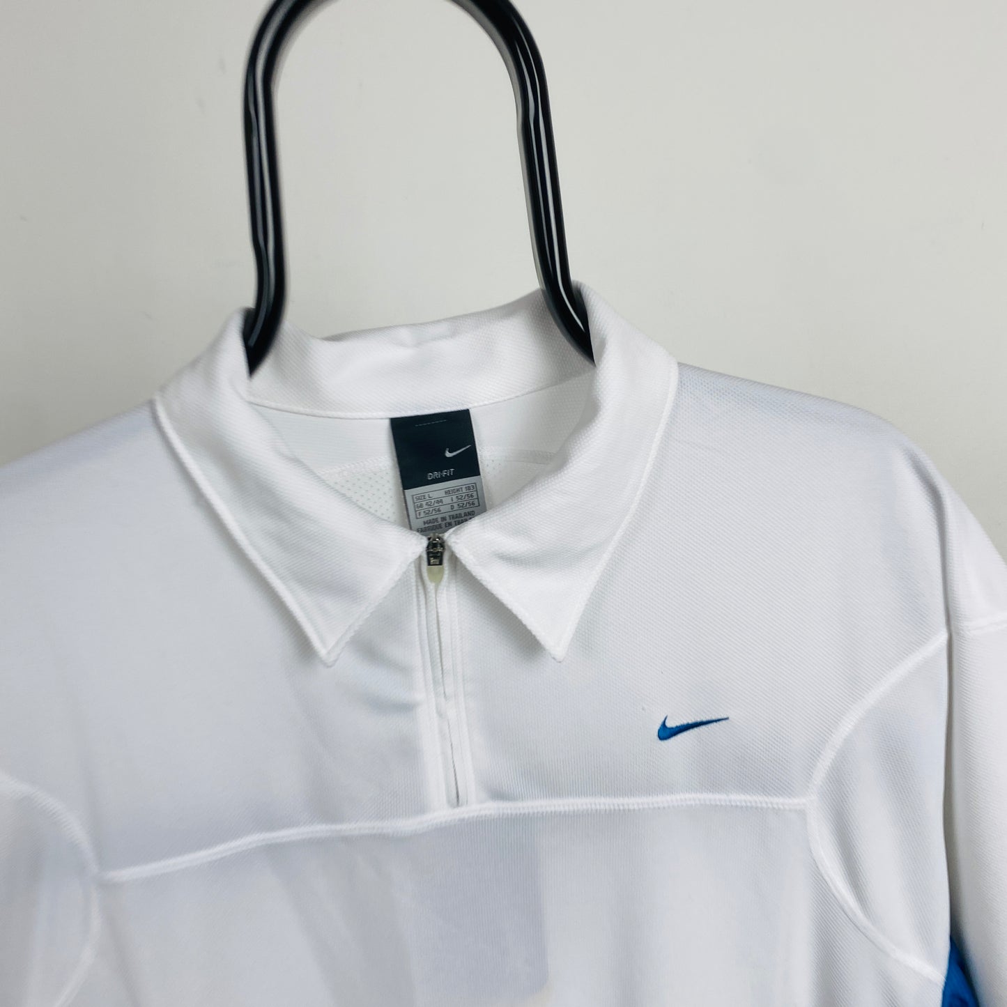 00s Nike Tennis Polo Shirt T-Shirt White Large