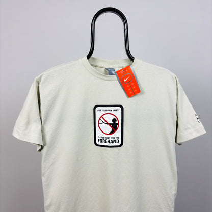 00s Nike Court Tennis T-Shirt Brown Small