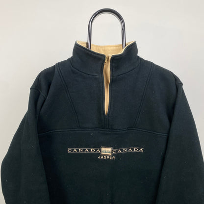 00s Canada Fleece Sweatshirt Black Small
