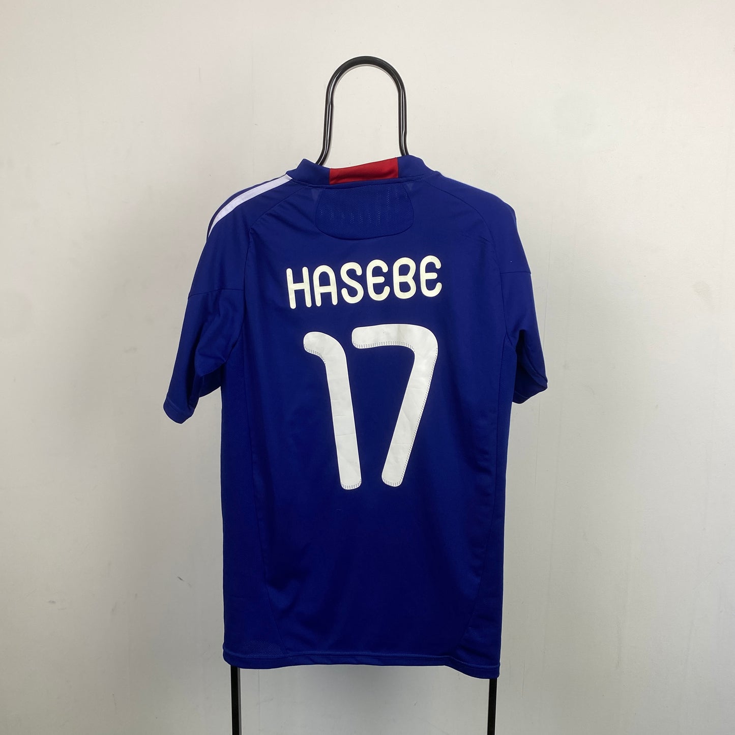 00s Adidas Japan Hasebe Football Shirt T-Shirt Blue XL