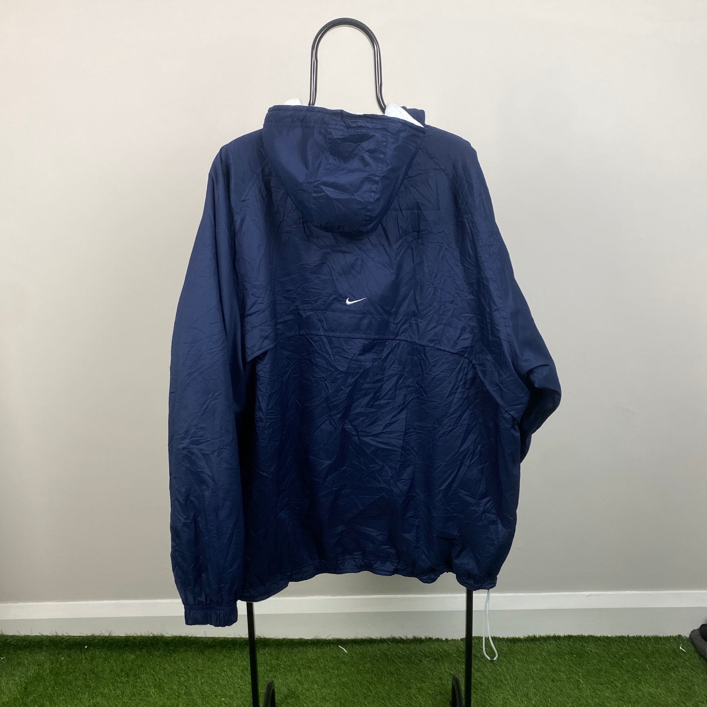 90s Nike Reversible Sidewinder Fleece Coat Jacket Blue XL/XXL