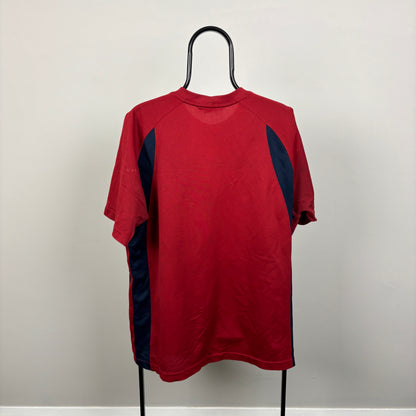 00s Nike Sports T-Shirt Red XXL