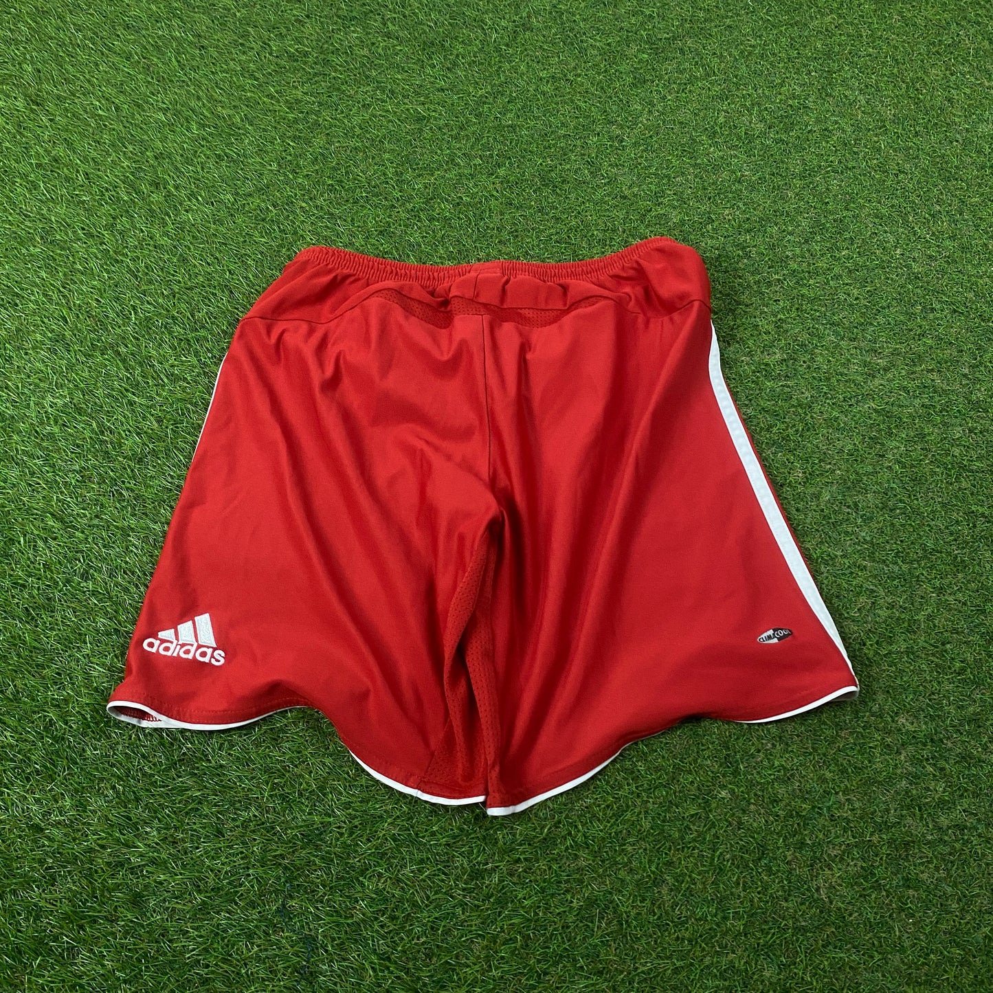 00s Adidas Bayern Munich Football Shorts Red Large