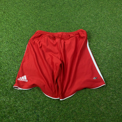 00s Adidas Bayern Munich Football Shorts Red Large