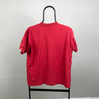 90s Nike Air Jordan T-Shirt Red Small