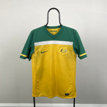 00s Nike Australia Football Shirt T-Shirt Yellow Small