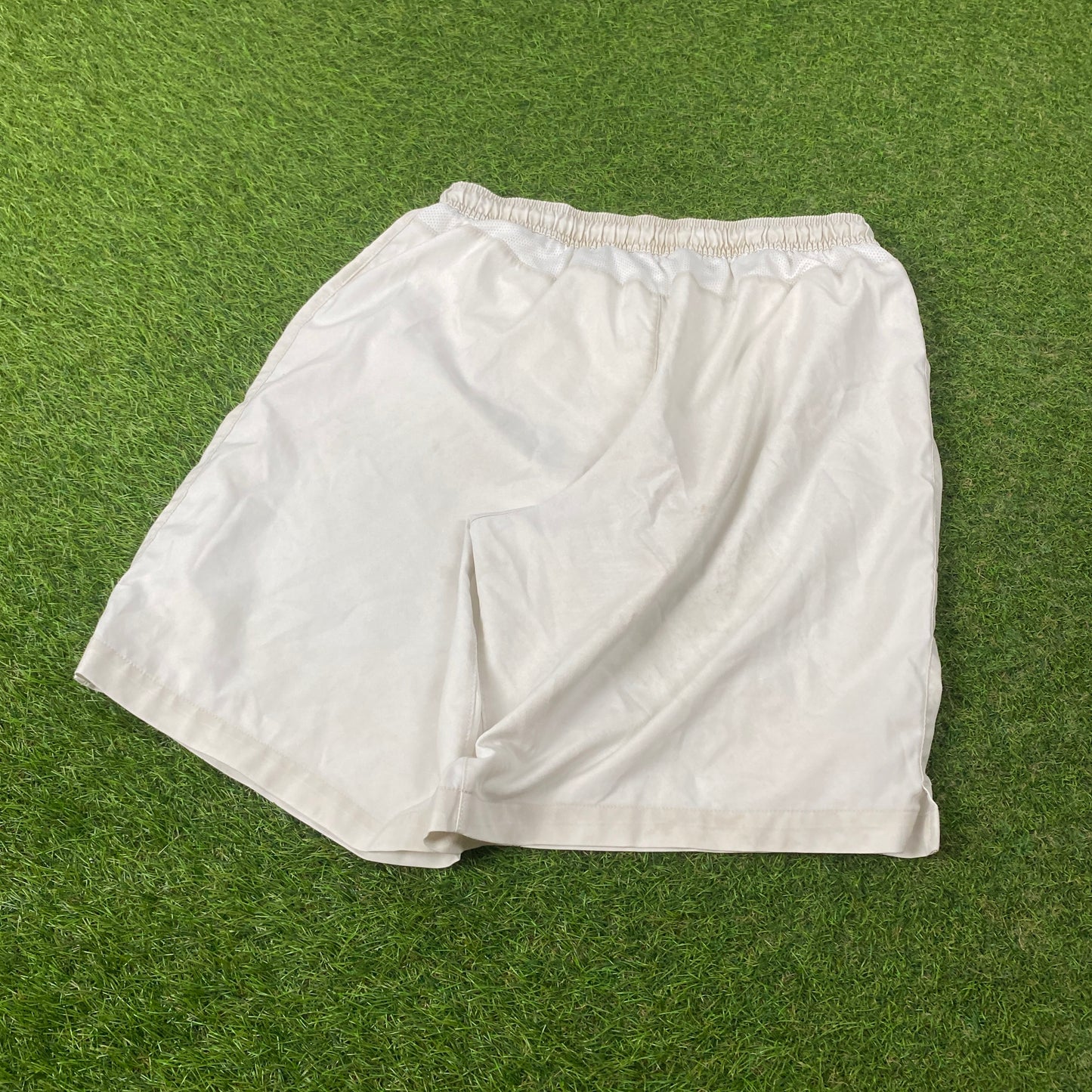 00s Nike Manchester United Football Shorts White Large