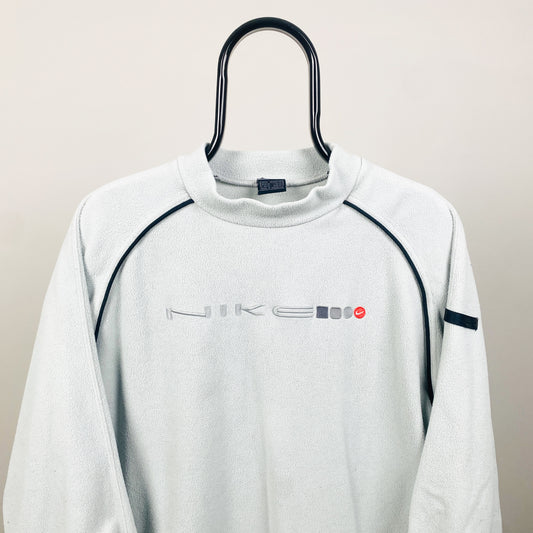 00s Nike Fleece Sweatshirt Baby Blue Medium