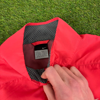 00s Nike Piping Tracksuit Jacket + Joggers Set Pink Large