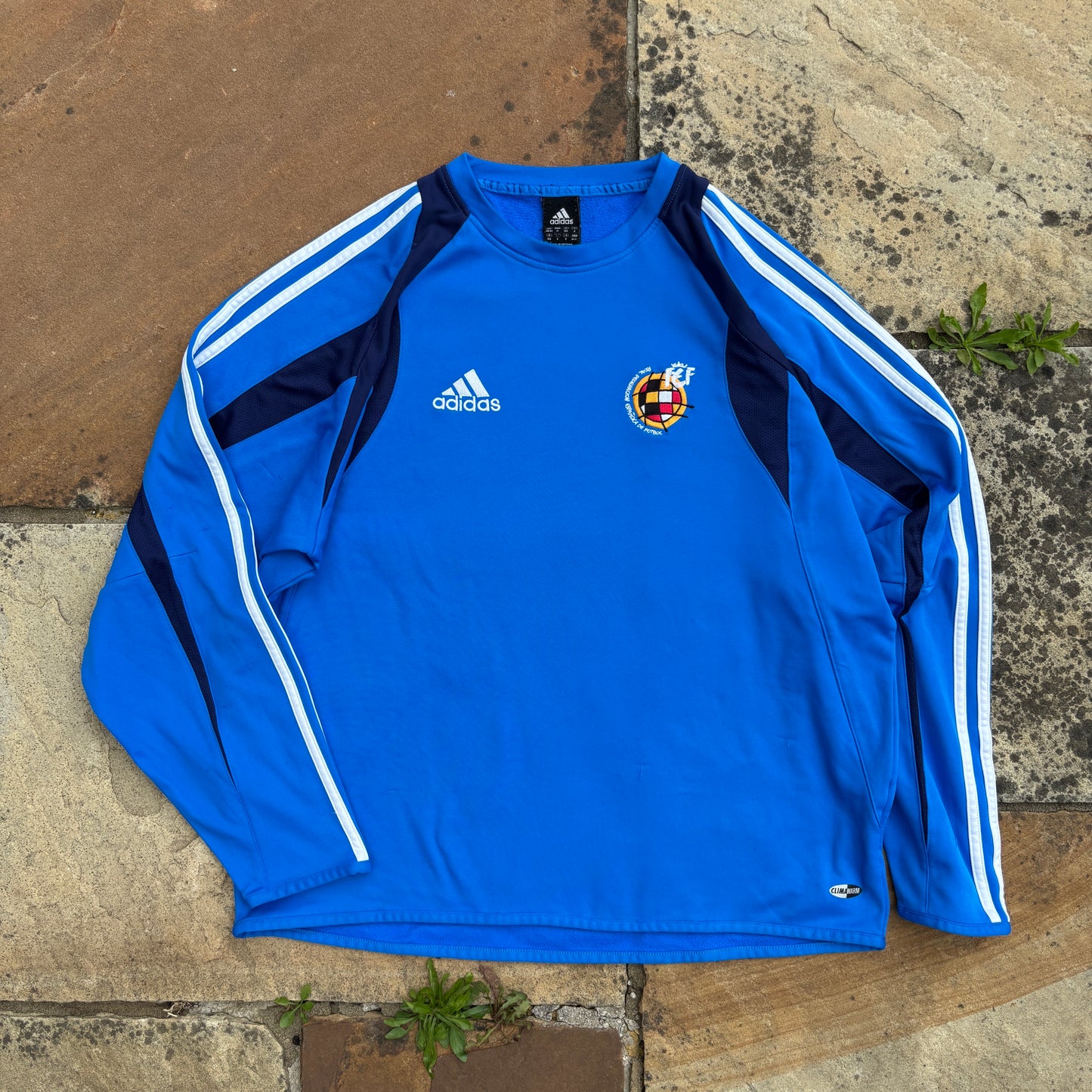 00s Adidas Spain Sweatshirt Blue Medium
