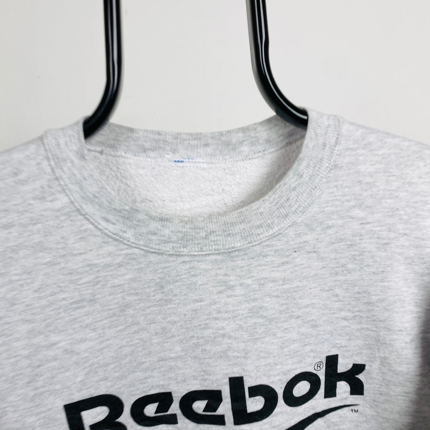 Retro 90s Reebok Sweatshirt Grey Medium