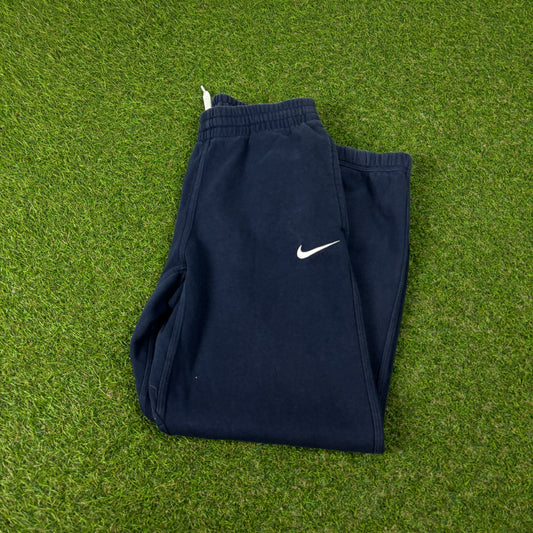 00s Nike Wide Leg Cotton Joggers Blue XS