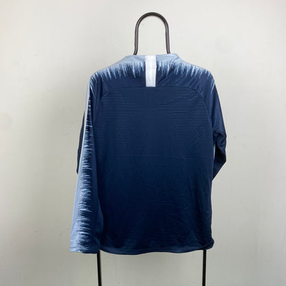 00s Nike France 1/4 Zip Sweatshirt Blue Medium