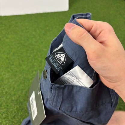 00s Nike ACG Cargo Shorts Blue Small