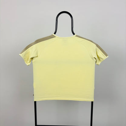90s Nike Cropped T-Shirt Yellow Women’s Medium