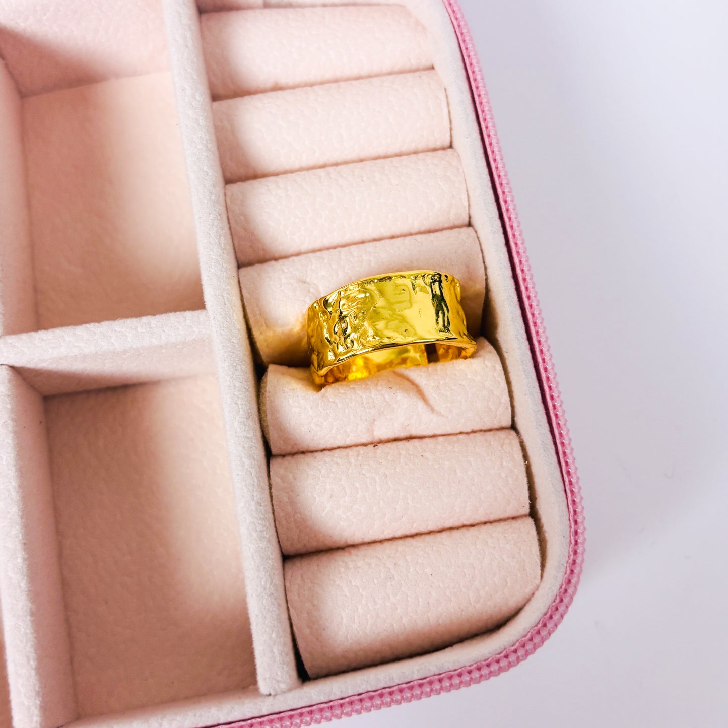 Adjustable Molten Ring Gold