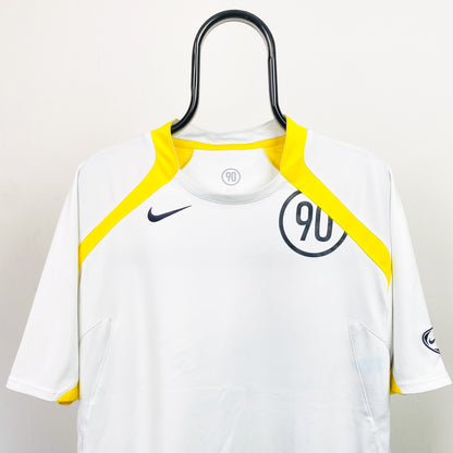 00s Nike T90 Football Shirt T-Shirt White XL