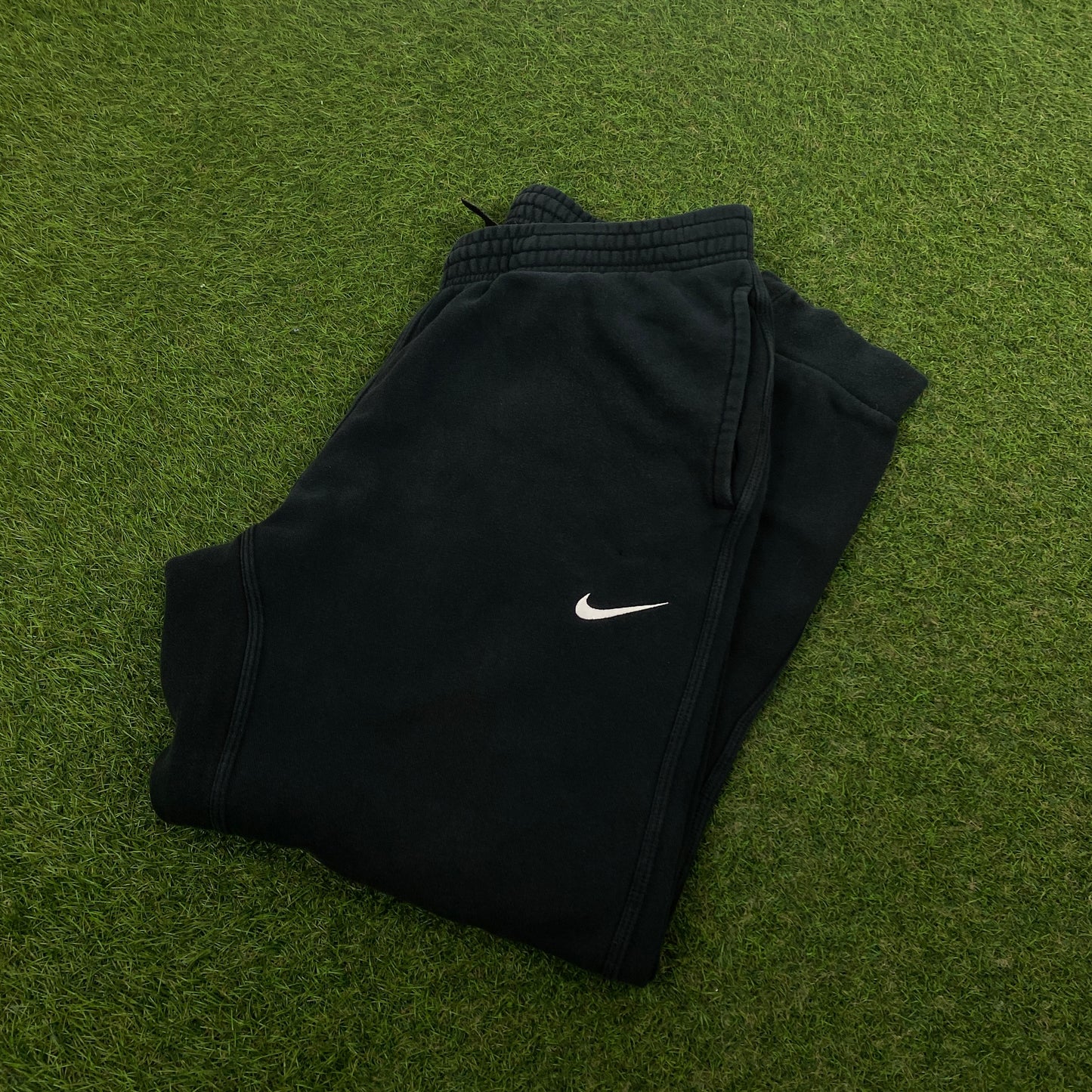 00s Nike Cotton Joggers Black Large