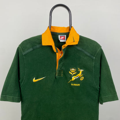 90s Nike South Africa Rugby T-Shirt Green Small