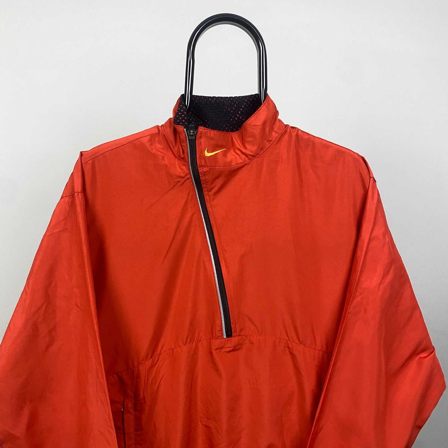 00s Nike Asymmetrical Zip Windbreaker Jacket Orange Medium