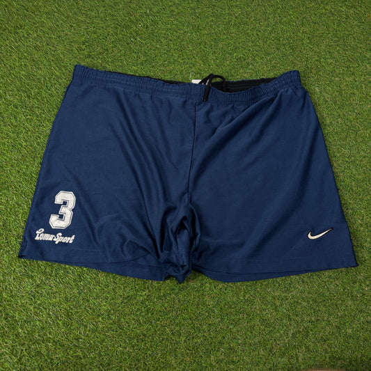 00s Nike Football Shorts Blue XXL