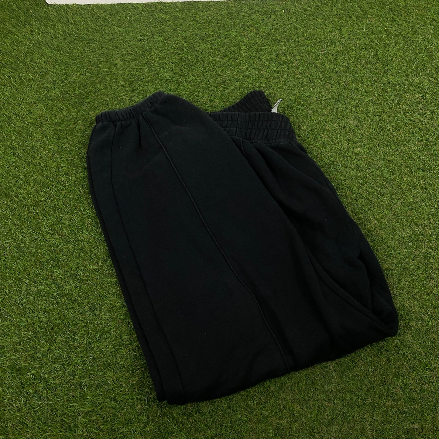 00s Nike Wide Leg Cotton Joggers Black Medium