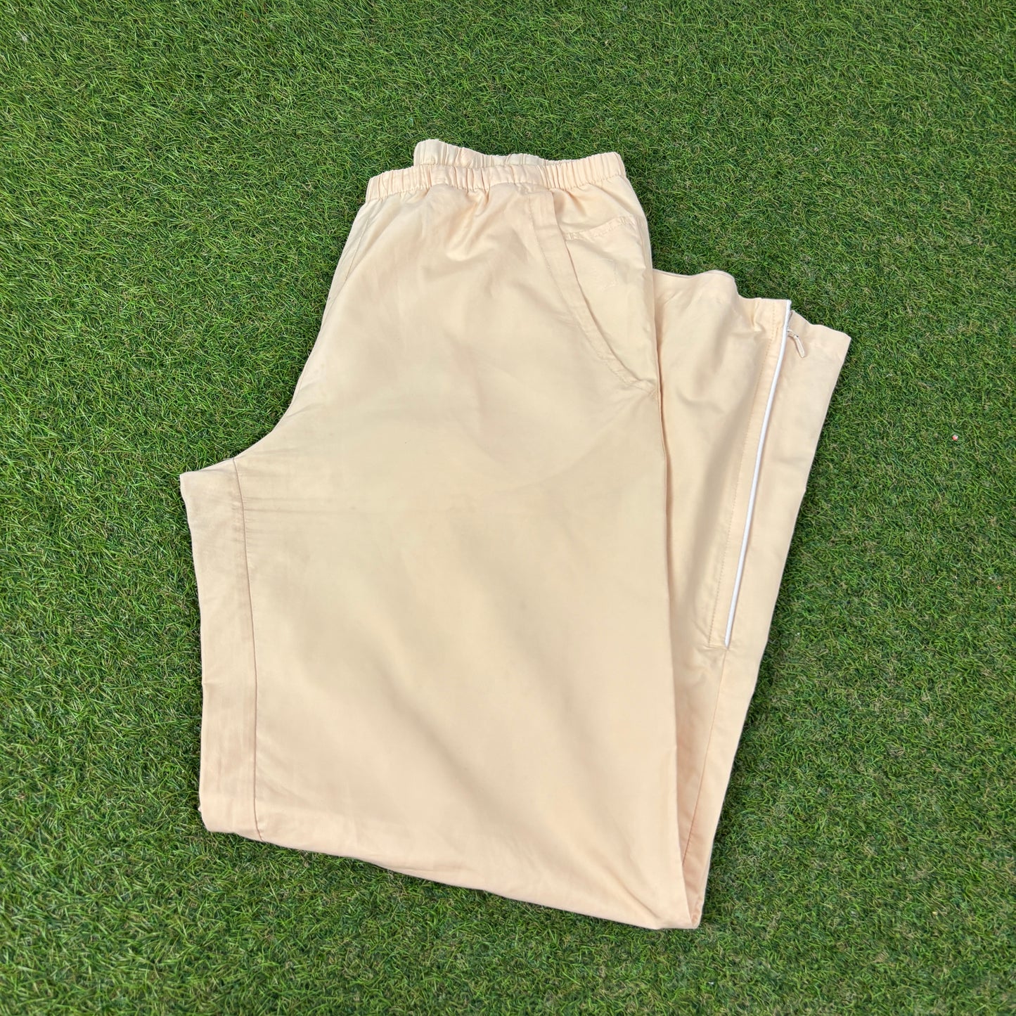 00s Nike Piping Joggers Yellow Small