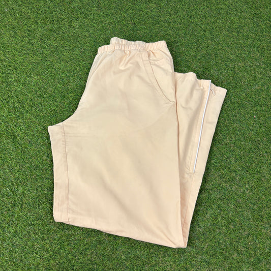 00s Nike Piping Joggers Yellow Small