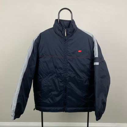 00s Nike Puffer Jacket Blue Medium