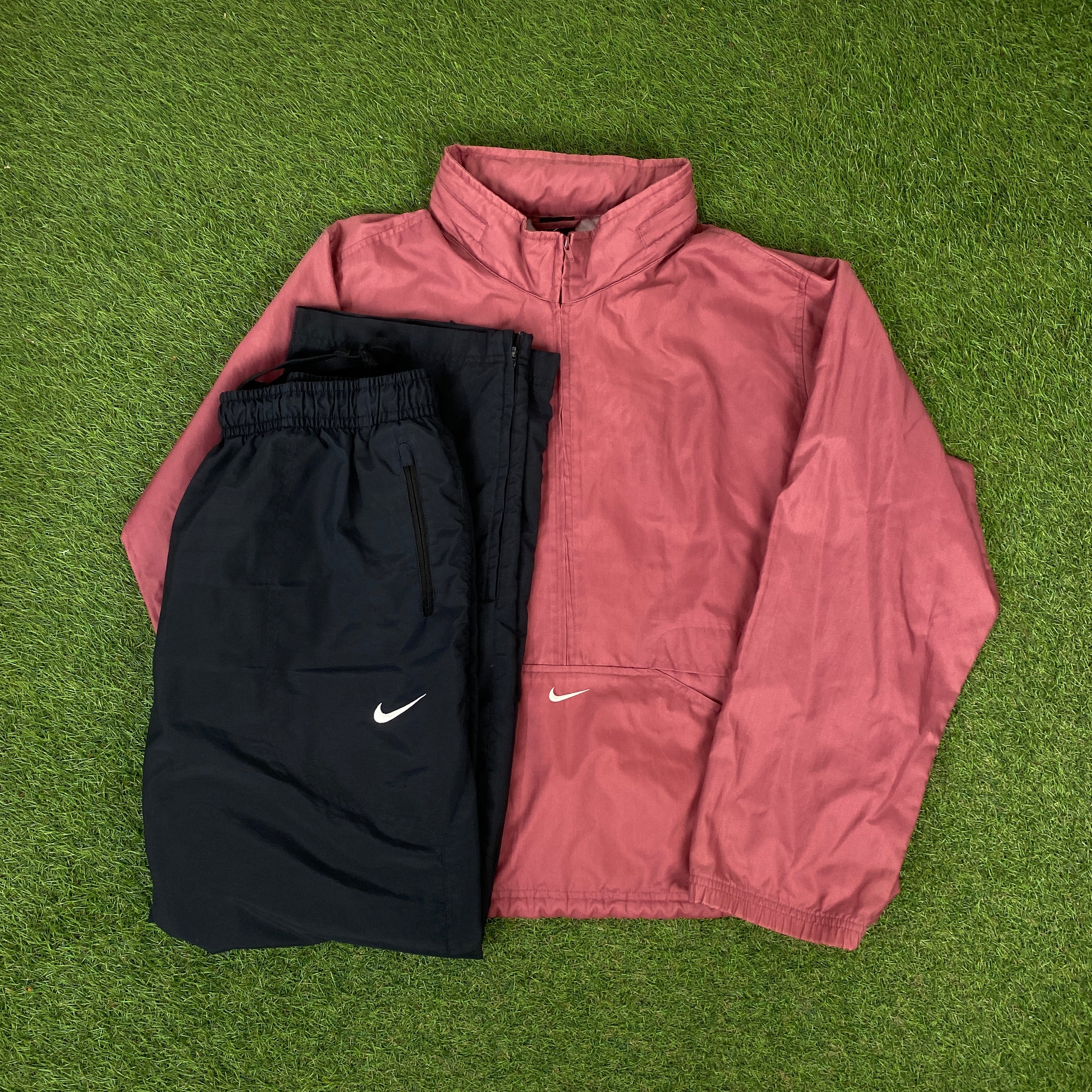 90s Nike Windbreaker Jacket + Joggers Set Red Large – Clout Closet