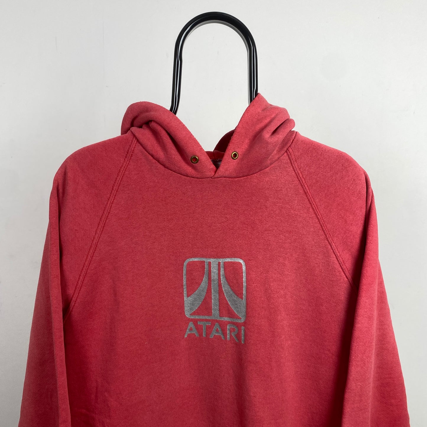 Retro 90s Screen Stars Atari Hoodie Red Large