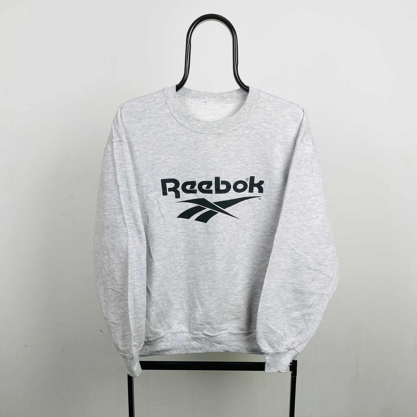 Retro 90s Reebok Sweatshirt Grey Medium