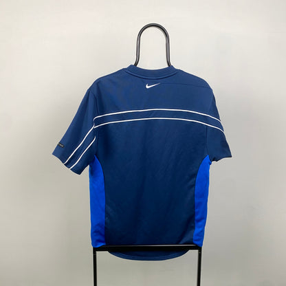 00s Nike Piping T-Shirt Blue Medium