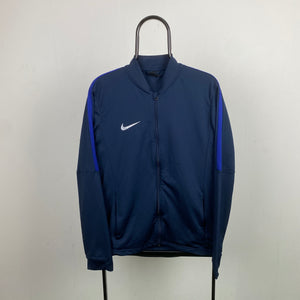 00s Nike Dri-Fit Windbreaker Jacket Blue Medium