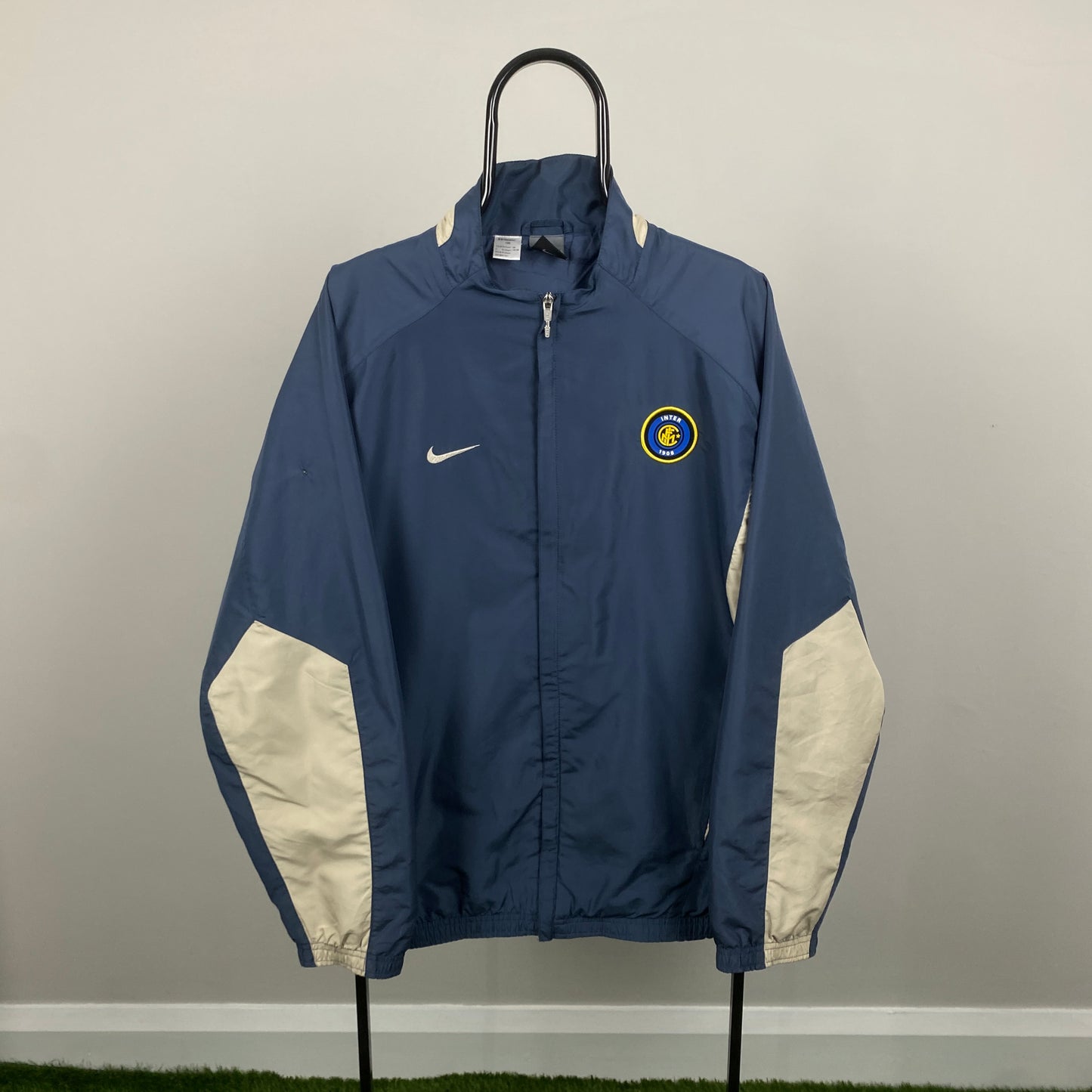 00s Nike Inter Milan Windbreaker Jacket Blue Largen