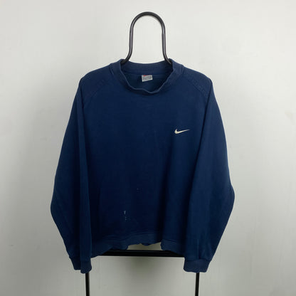 90s Nike Sweatshirt Blue Large