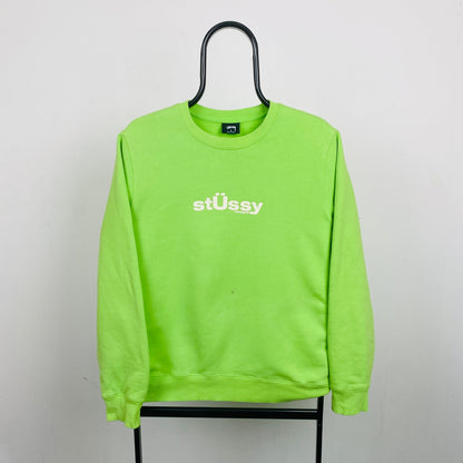 00s Stussy Sweatshirt Green Small