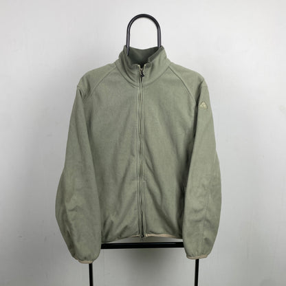 00s Nike ACG Zip Fleece Sweatshirt Green Small